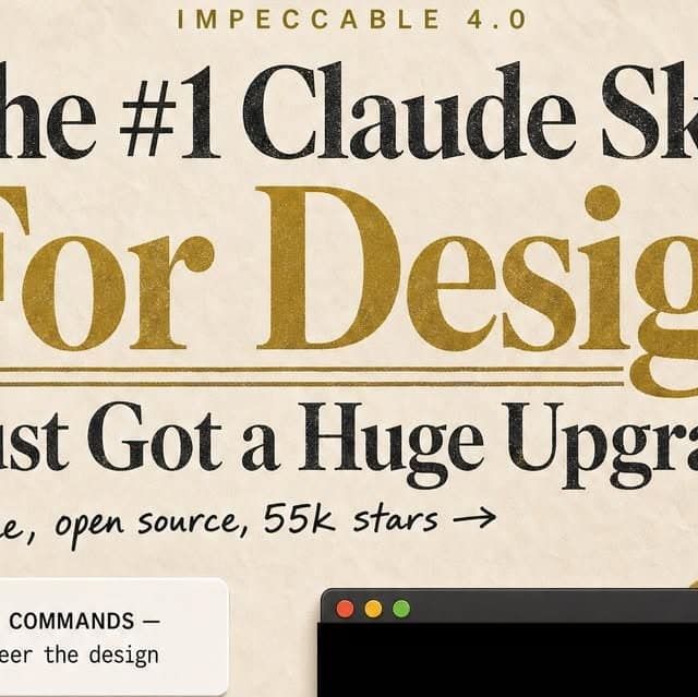 Présentation d'Impeccable 4.0, skill Claude Code de design