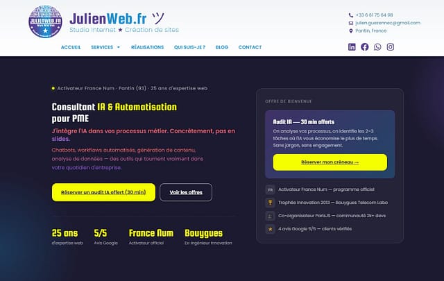 Consultant IA automatisation PME
