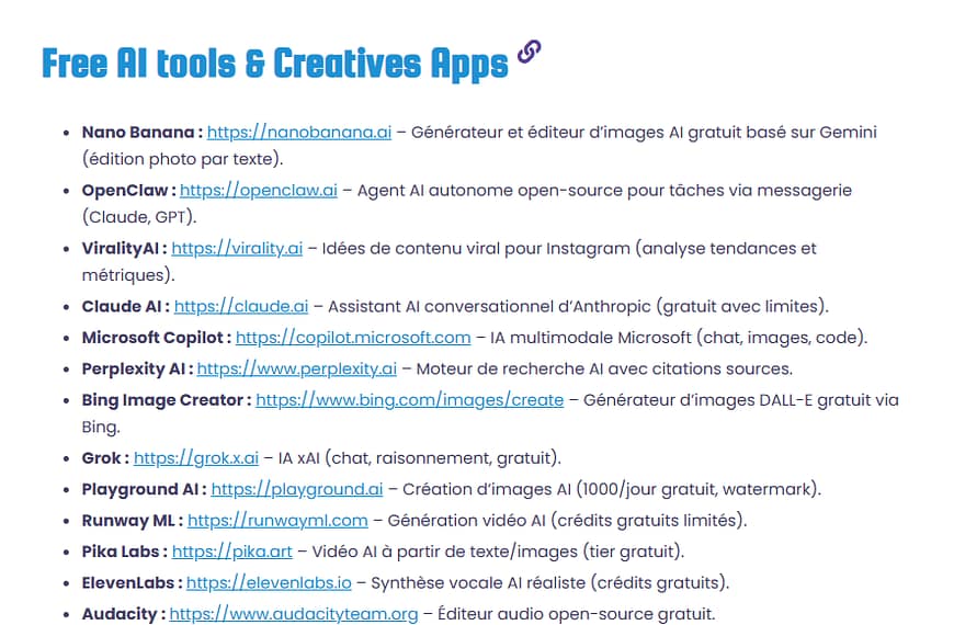 Ressources IA – JG 2026