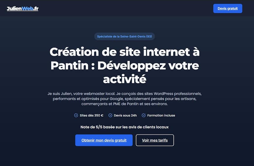 Création de site internet à Pantin : Développez votre activité