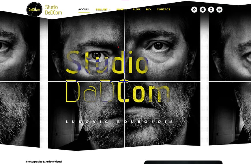 Studio DaDCom : un portfolio digital à la hauteur d’un artiste visuel